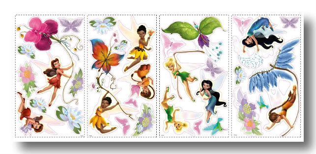 Disney Fairies Peel and Stick Wall Decals